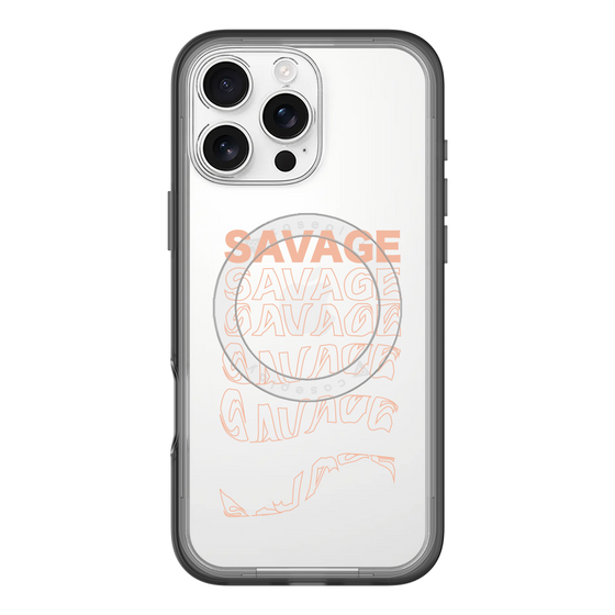 スリムプロテクションプレミアムケース with MagSafe［ SAVAGE Orange ］