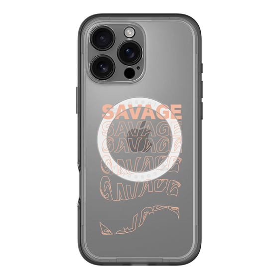 スリムプロテクションプレミアムケース with MagSafe［ SAVAGE Orange ］
