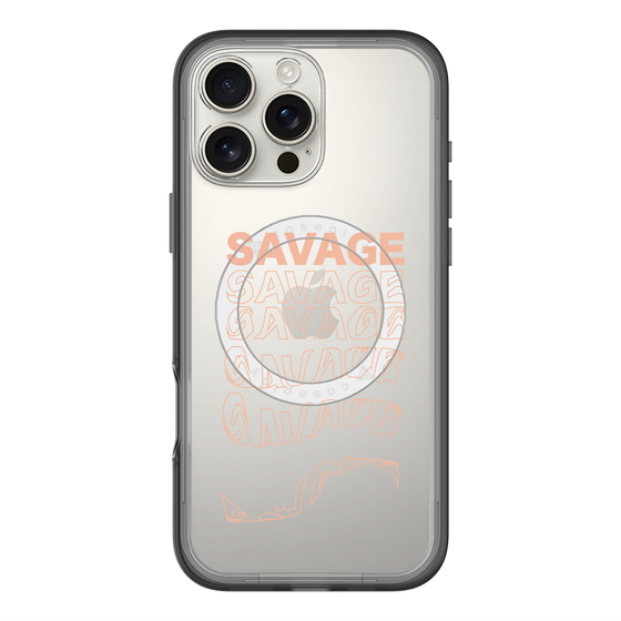 スリムプロテクションプレミアムケース with MagSafe［ SAVAGE Orange ］