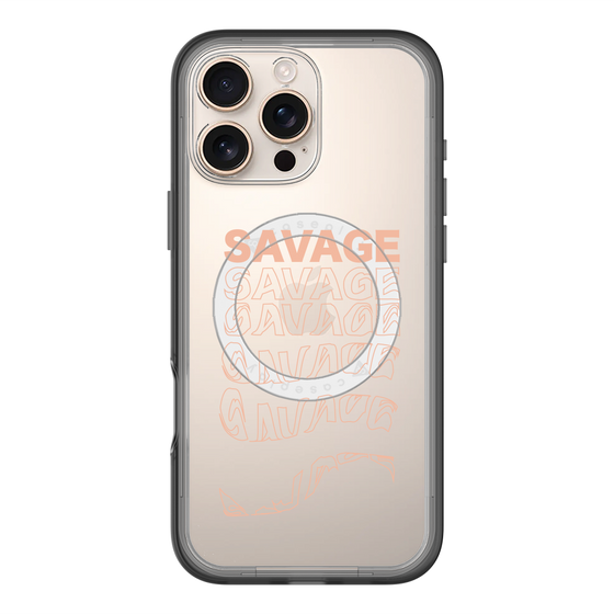 スリムプロテクションプレミアムケース with MagSafe［ SAVAGE Orange ］