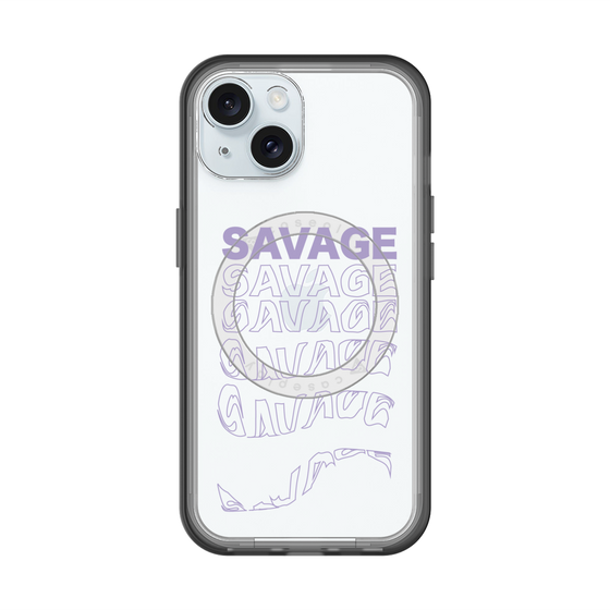 スリムプロテクションプレミアムケース with MagSafe［ SAVAGE Purple ］