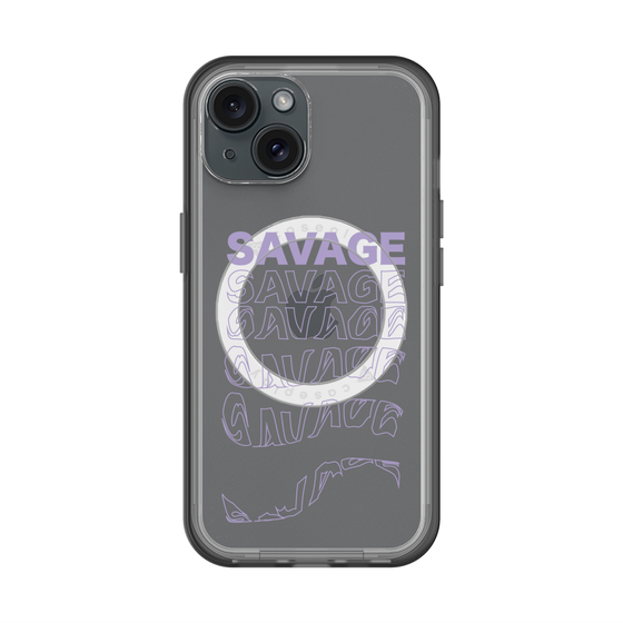 スリムプロテクションプレミアムケース with MagSafe［ SAVAGE Purple ］
