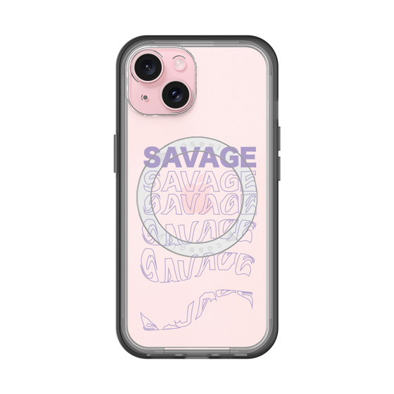 スリムプロテクションプレミアムケース with MagSafe［ SAVAGE Purple ］