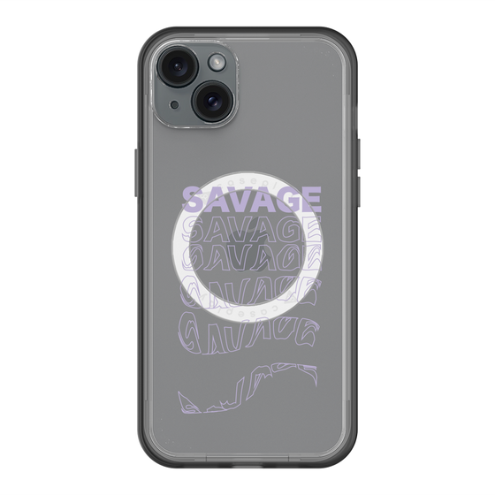 スリムプロテクションプレミアムケース with MagSafe［ SAVAGE Purple ］