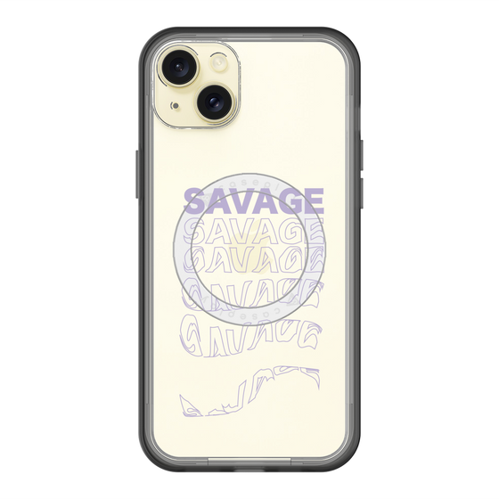 スリムプロテクションプレミアムケース with MagSafe［ SAVAGE Purple ］