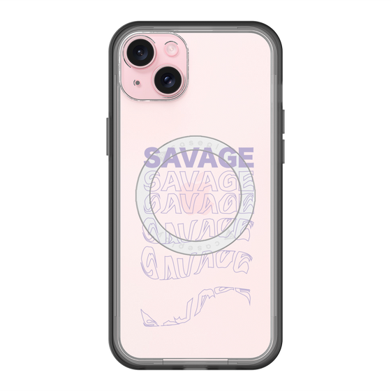 スリムプロテクションプレミアムケース with MagSafe［ SAVAGE Purple ］