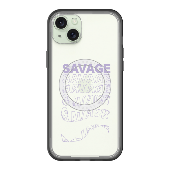 スリムプロテクションプレミアムケース with MagSafe［ SAVAGE Purple ］