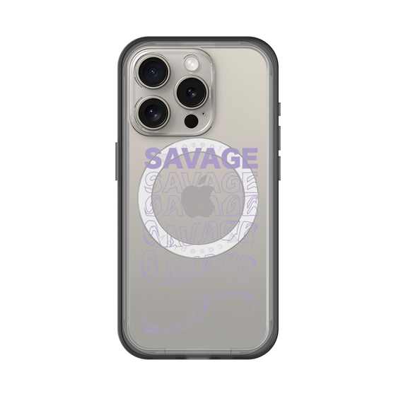 スリムプロテクションプレミアムケース with MagSafe［ SAVAGE Purple ］