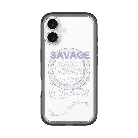 スリムプロテクションプレミアムケース with MagSafe［ SAVAGE Purple ］