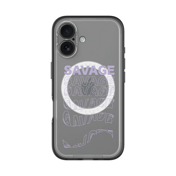 スリムプロテクションプレミアムケース with MagSafe［ SAVAGE Purple ］
