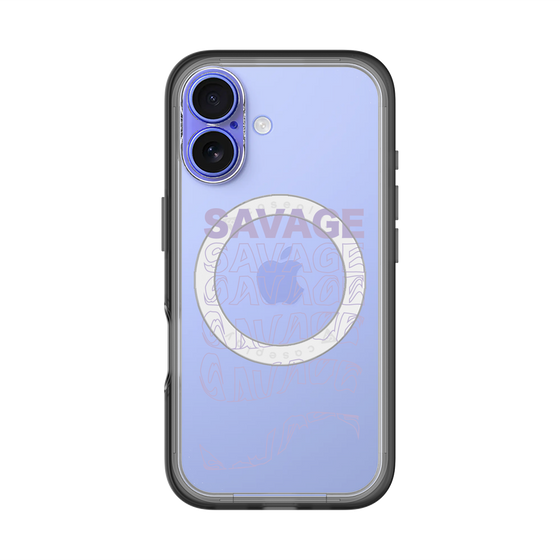 スリムプロテクションプレミアムケース with MagSafe［ SAVAGE Purple ］