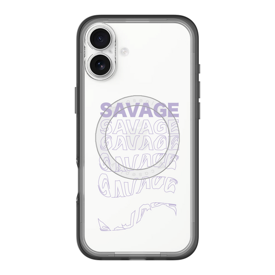 スリムプロテクションプレミアムケース with MagSafe［ SAVAGE Purple ］