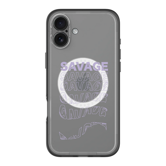 スリムプロテクションプレミアムケース with MagSafe［ SAVAGE Purple ］