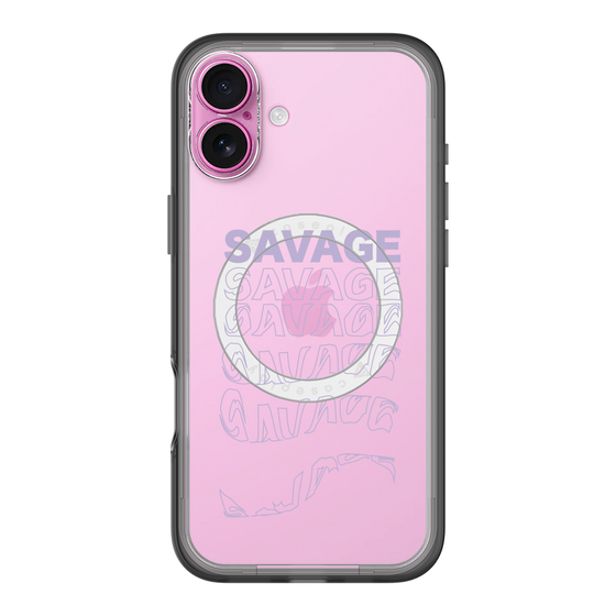 スリムプロテクションプレミアムケース with MagSafe［ SAVAGE Purple ］