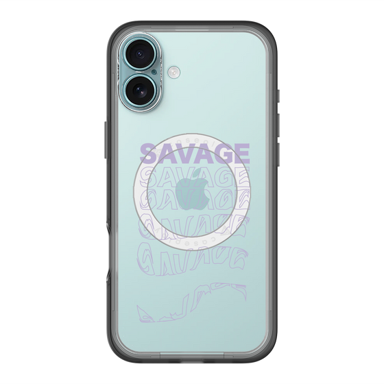 スリムプロテクションプレミアムケース with MagSafe［ SAVAGE Purple ］