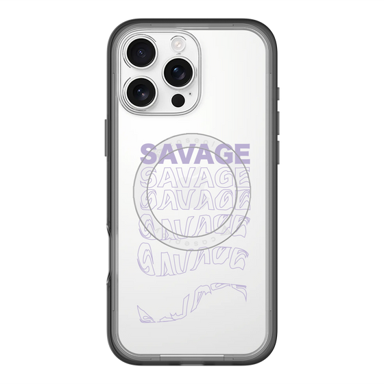 スリムプロテクションプレミアムケース with MagSafe［ SAVAGE Purple ］