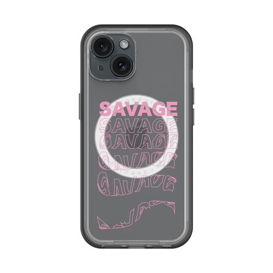 スリムプロテクションプレミアムケース with MagSafe［ SAVAGE Pink ］
