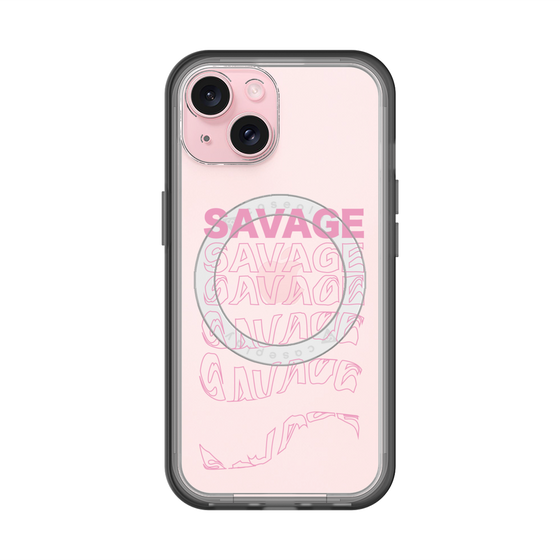 スリムプロテクションプレミアムケース with MagSafe［ SAVAGE Pink ］
