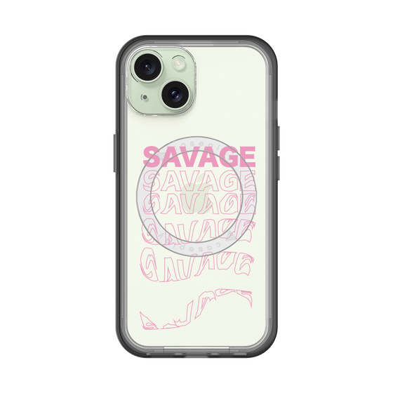 スリムプロテクションプレミアムケース with MagSafe［ SAVAGE Pink ］