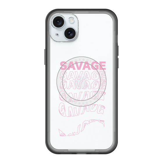 スリムプロテクションプレミアムケース with MagSafe［ SAVAGE Pink ］