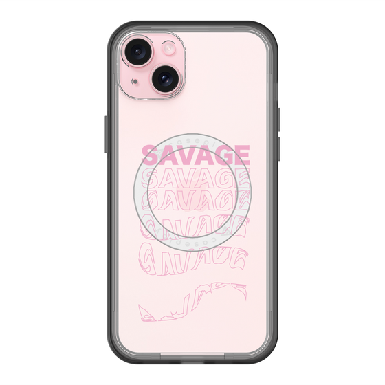スリムプロテクションプレミアムケース with MagSafe［ SAVAGE Pink ］