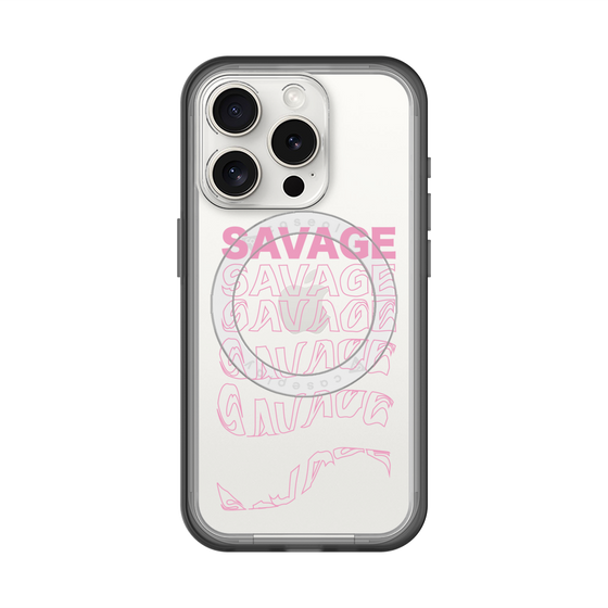 スリムプロテクションプレミアムケース with MagSafe［ SAVAGE Pink ］