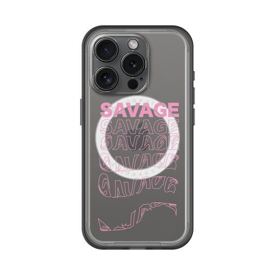 スリムプロテクションプレミアムケース with MagSafe［ SAVAGE Pink ］