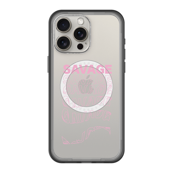 スリムプロテクションプレミアムケース with MagSafe［ SAVAGE Pink ］