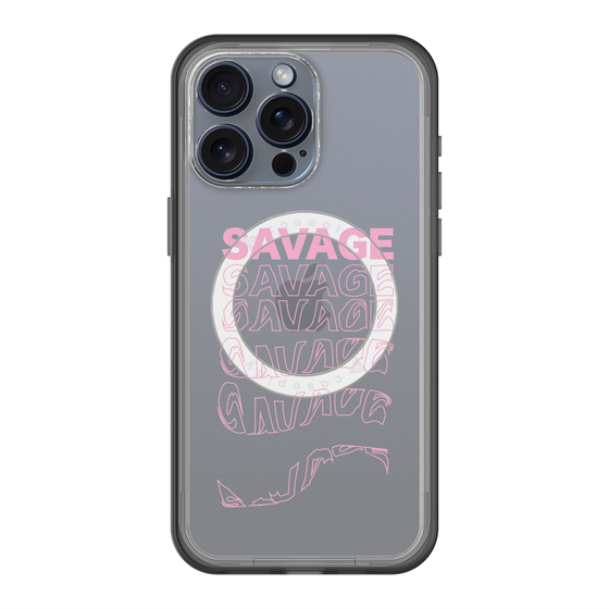 スリムプロテクションプレミアムケース with MagSafe［ SAVAGE Pink ］