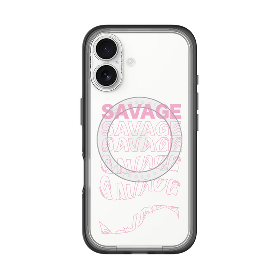 スリムプロテクションプレミアムケース with MagSafe［ SAVAGE Pink ］