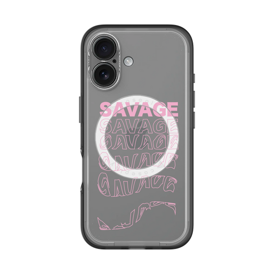 スリムプロテクションプレミアムケース with MagSafe［ SAVAGE Pink ］