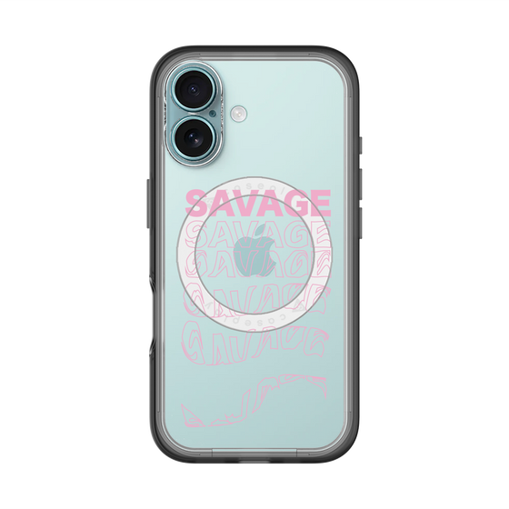スリムプロテクションプレミアムケース with MagSafe［ SAVAGE Pink ］