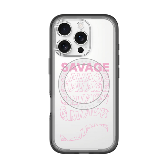 スリムプロテクションプレミアムケース with MagSafe［ SAVAGE Pink ］