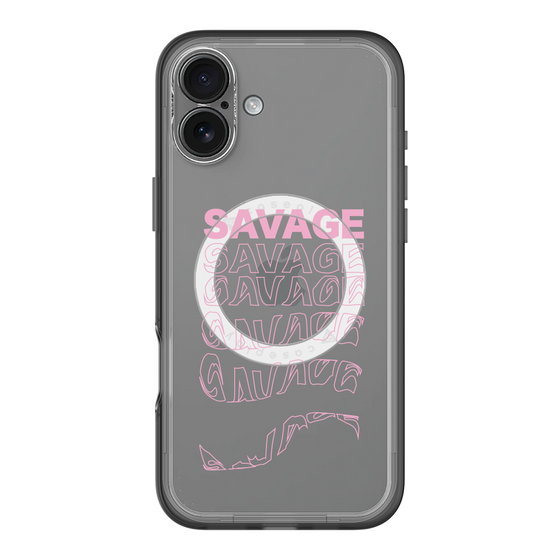 スリムプロテクションプレミアムケース with MagSafe［ SAVAGE Pink ］
