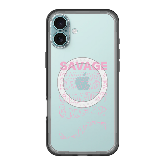 スリムプロテクションプレミアムケース with MagSafe［ SAVAGE Pink ］