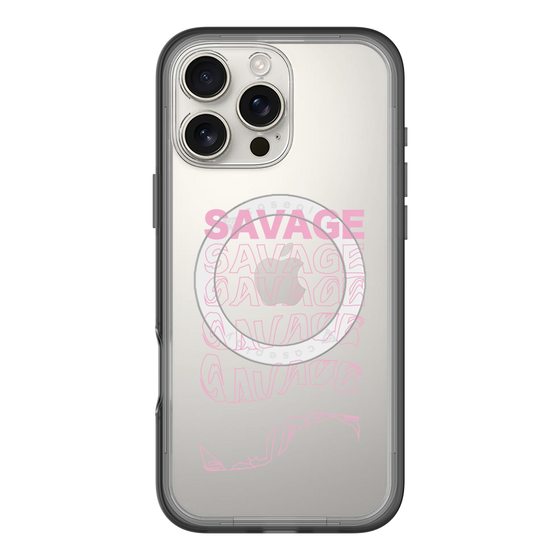 スリムプロテクションプレミアムケース with MagSafe［ SAVAGE Pink ］