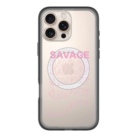 スリムプロテクションプレミアムケース with MagSafe［ SAVAGE Pink ］