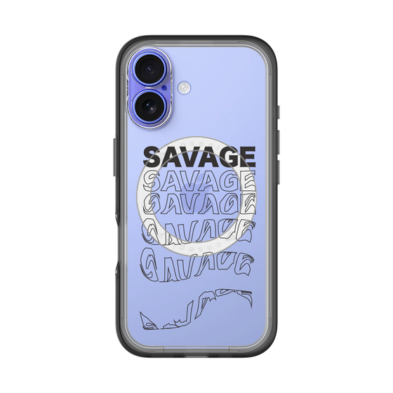 スリムプロテクションプレミアムケース with MagSafe［ SAVAGE Black ］