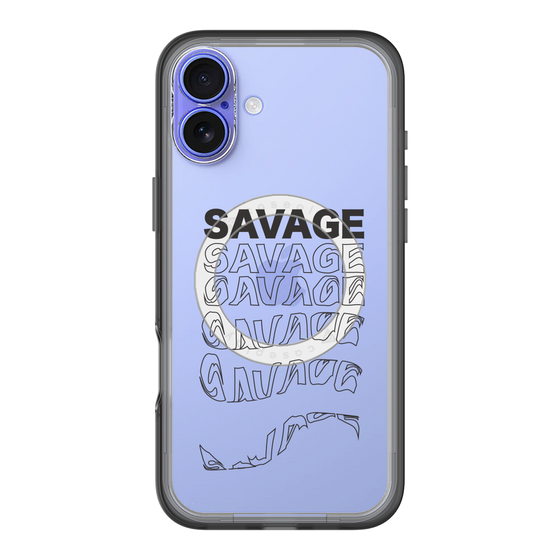 スリムプロテクションプレミアムケース with MagSafe［ SAVAGE Black ］