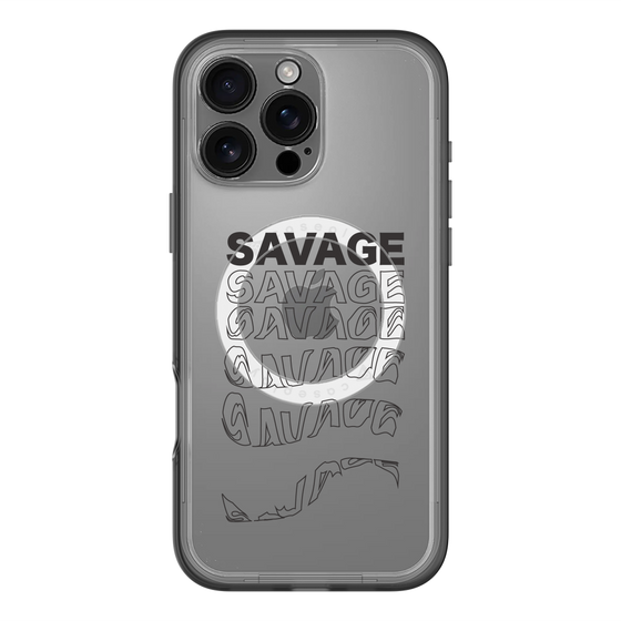 スリムプロテクションプレミアムケース with MagSafe［ SAVAGE Black ］