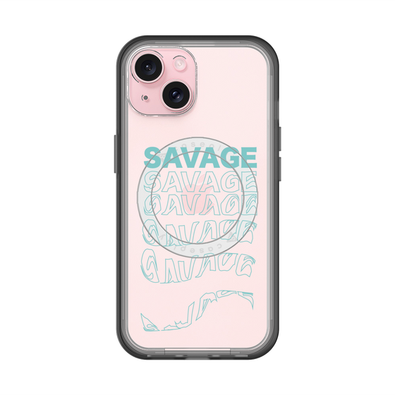 スリムプロテクションプレミアムケース with MagSafe［ SAVAGE Blue ］