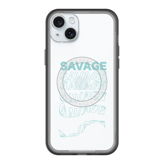 スリムプロテクションプレミアムケース with MagSafe［ SAVAGE Blue ］