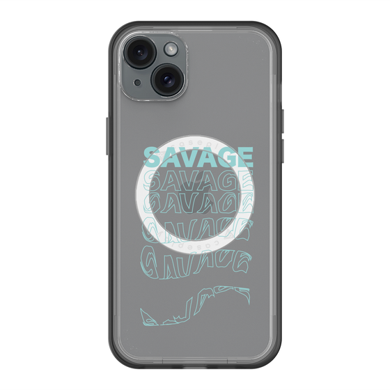 スリムプロテクションプレミアムケース with MagSafe［ SAVAGE Blue ］