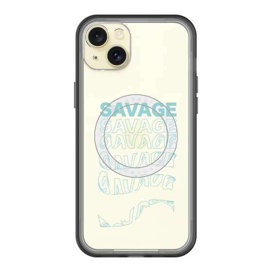 スリムプロテクションプレミアムケース with MagSafe［ SAVAGE Blue ］