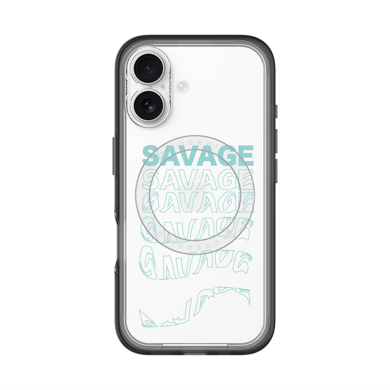 スリムプロテクションプレミアムケース with MagSafe［ SAVAGE Blue ］