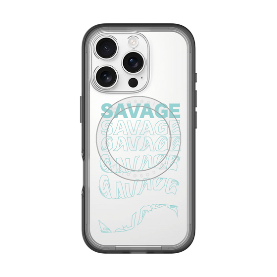 スリムプロテクションプレミアムケース with MagSafe［ SAVAGE Blue ］