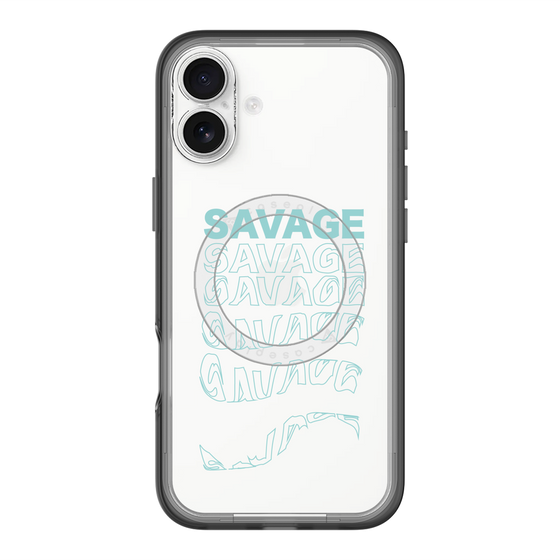 スリムプロテクションプレミアムケース with MagSafe［ SAVAGE Blue ］