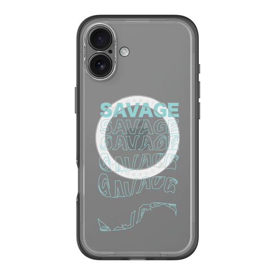 スリムプロテクションプレミアムケース with MagSafe［ SAVAGE Blue ］