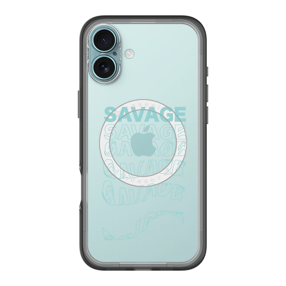 スリムプロテクションプレミアムケース with MagSafe［ SAVAGE Blue ］