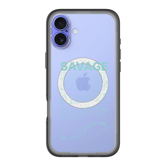 スリムプロテクションプレミアムケース with MagSafe［ SAVAGE Blue ］
